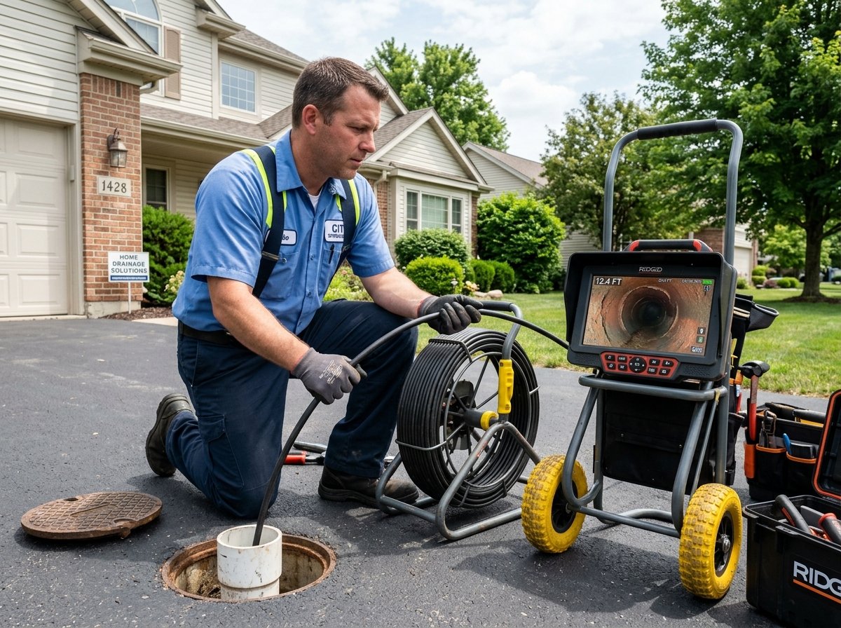 Sewer Line Repair specialist working on residential plumbing in Lancaster, PA